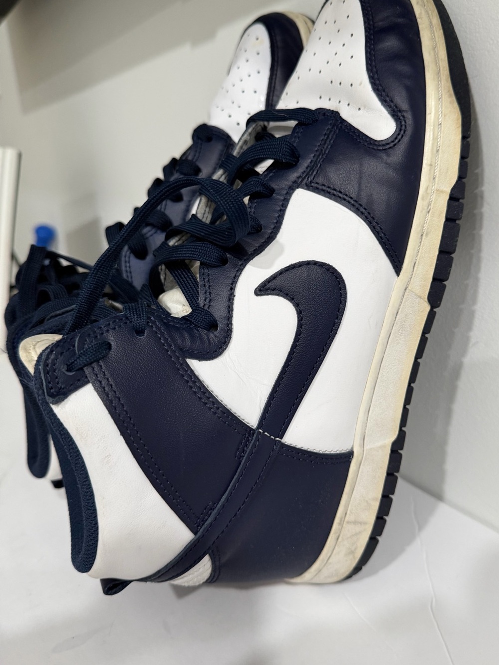 Nike Navy and White High-Top Sneakers